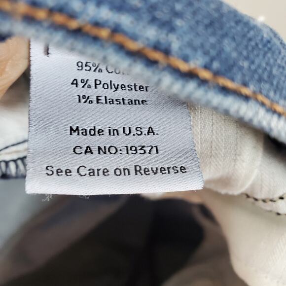 James Jeans Freedom Fringe-Accent Kiki jeans Cropped Dark Wash stretchy Size 31 - Picture 3 of 10